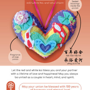 Love Charm - Red and White Koi and Lotus - Image 5