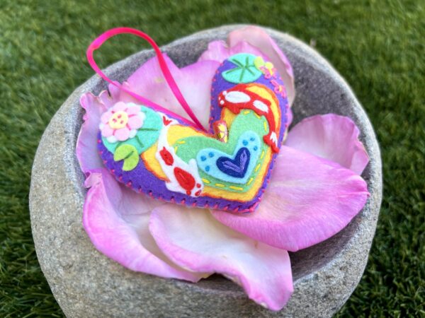 Love Koi in Stone Bowl